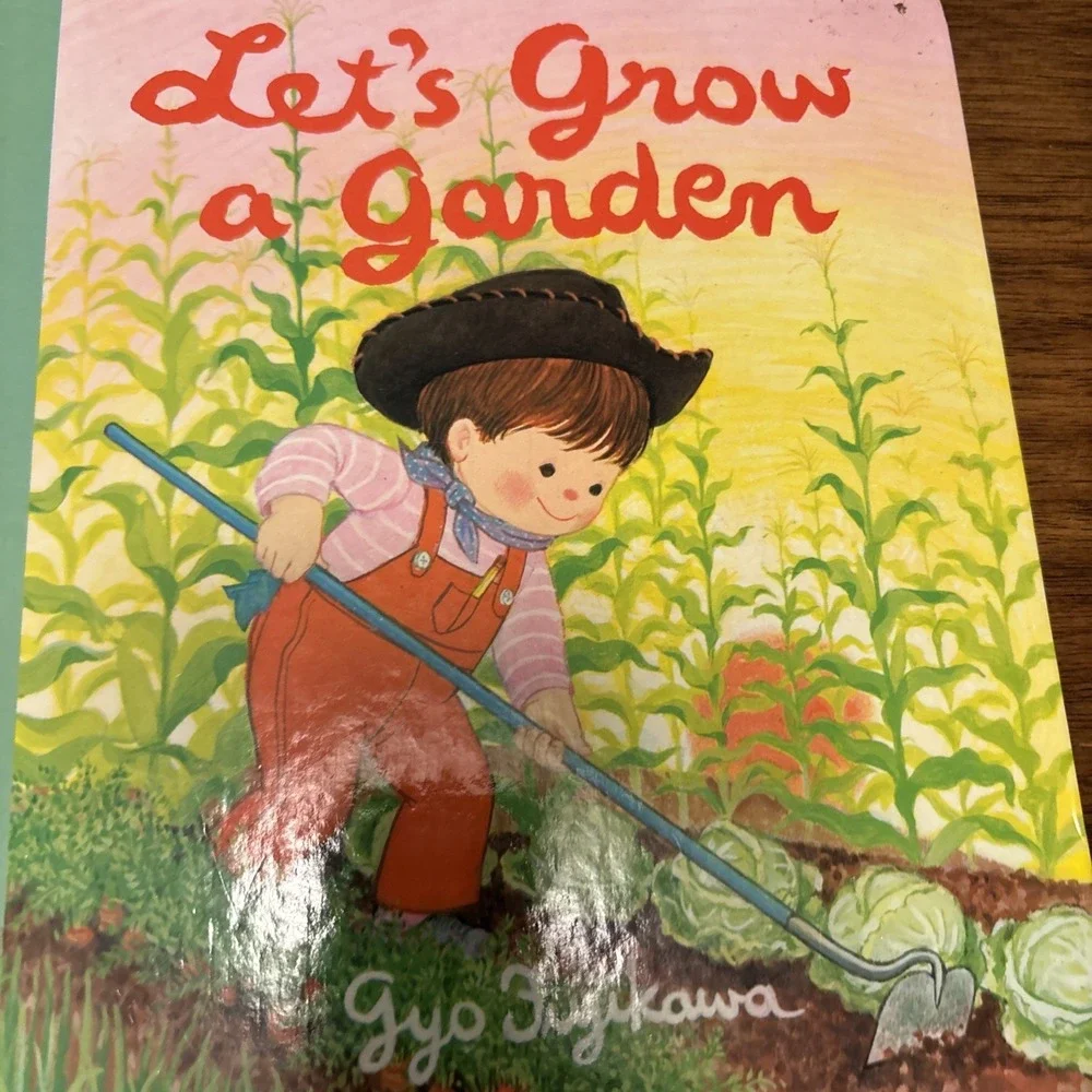 Lot of 3 Vintage 1970's  GYO FUJIKAWA Children's Board Books Eat, Garden, Play
